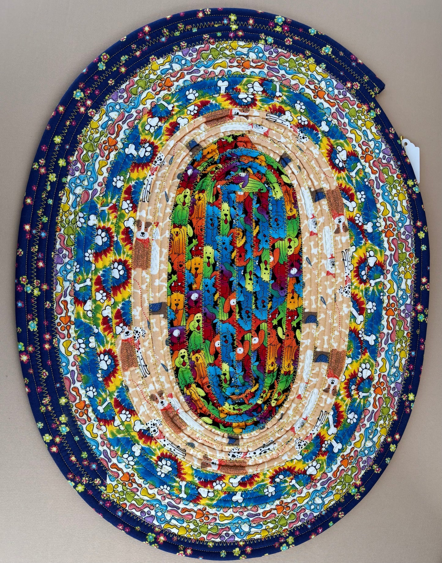 Jelly Roll Trivet-Pet Bowl Mat-Dog