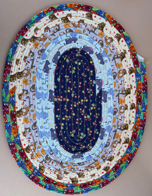 (Copy) Jelly Roll Trivet-Pet Bowl Mat-Cat